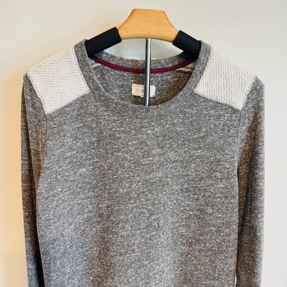 Lou & Gray Woman’s Gray Long Sleeve Crew Neck Sweater Sz Large Career Casual - Picture 3 of 15